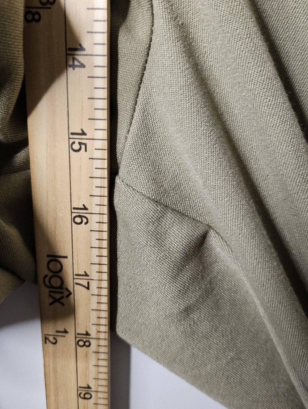 And Now This Women's Plus Size 2X Tan Wide Leg Cargo Pants Pleated Utility - Picture 12 of 15